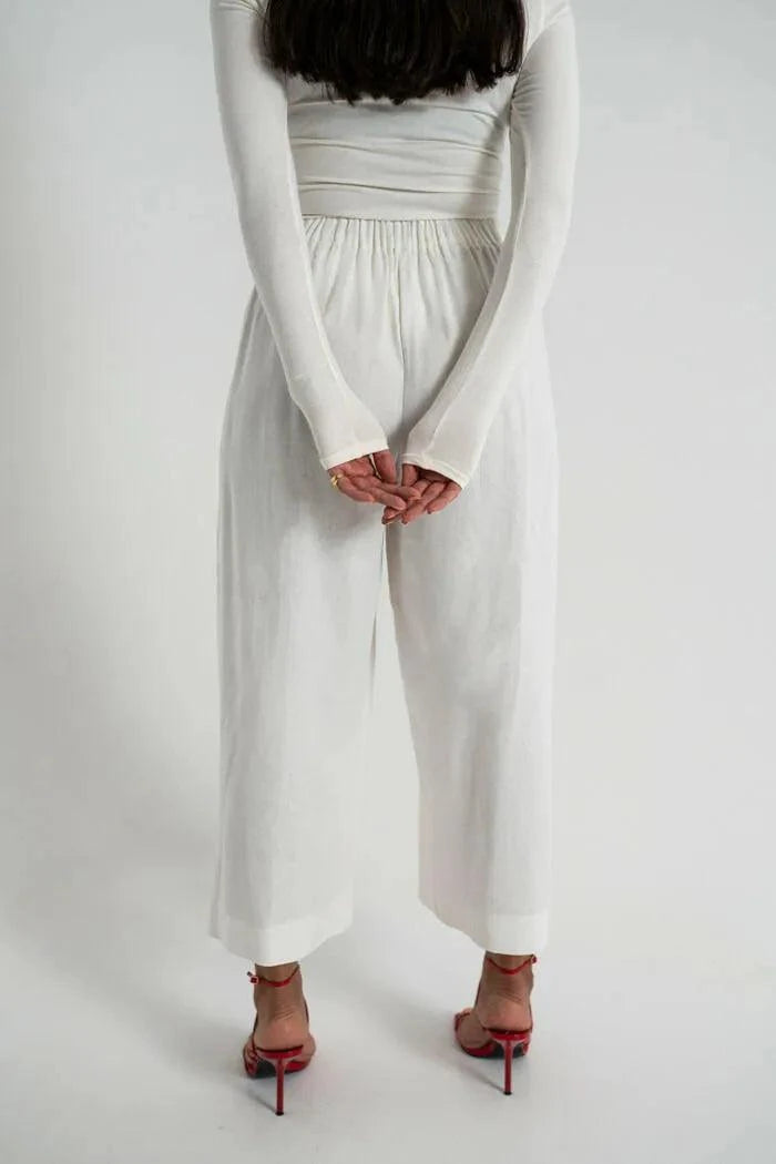 Pants Linen White