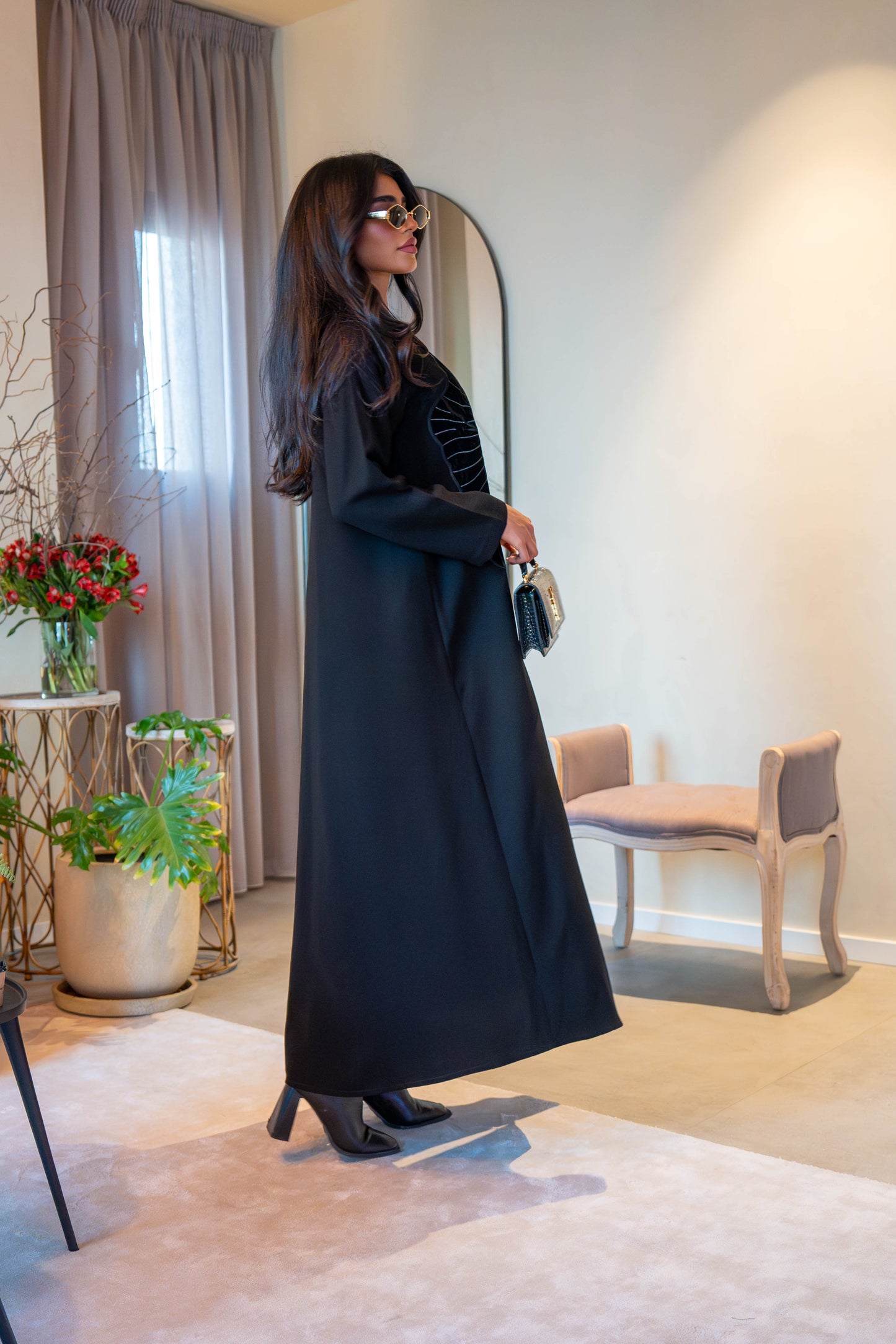 Classic Black Crepe Abaya