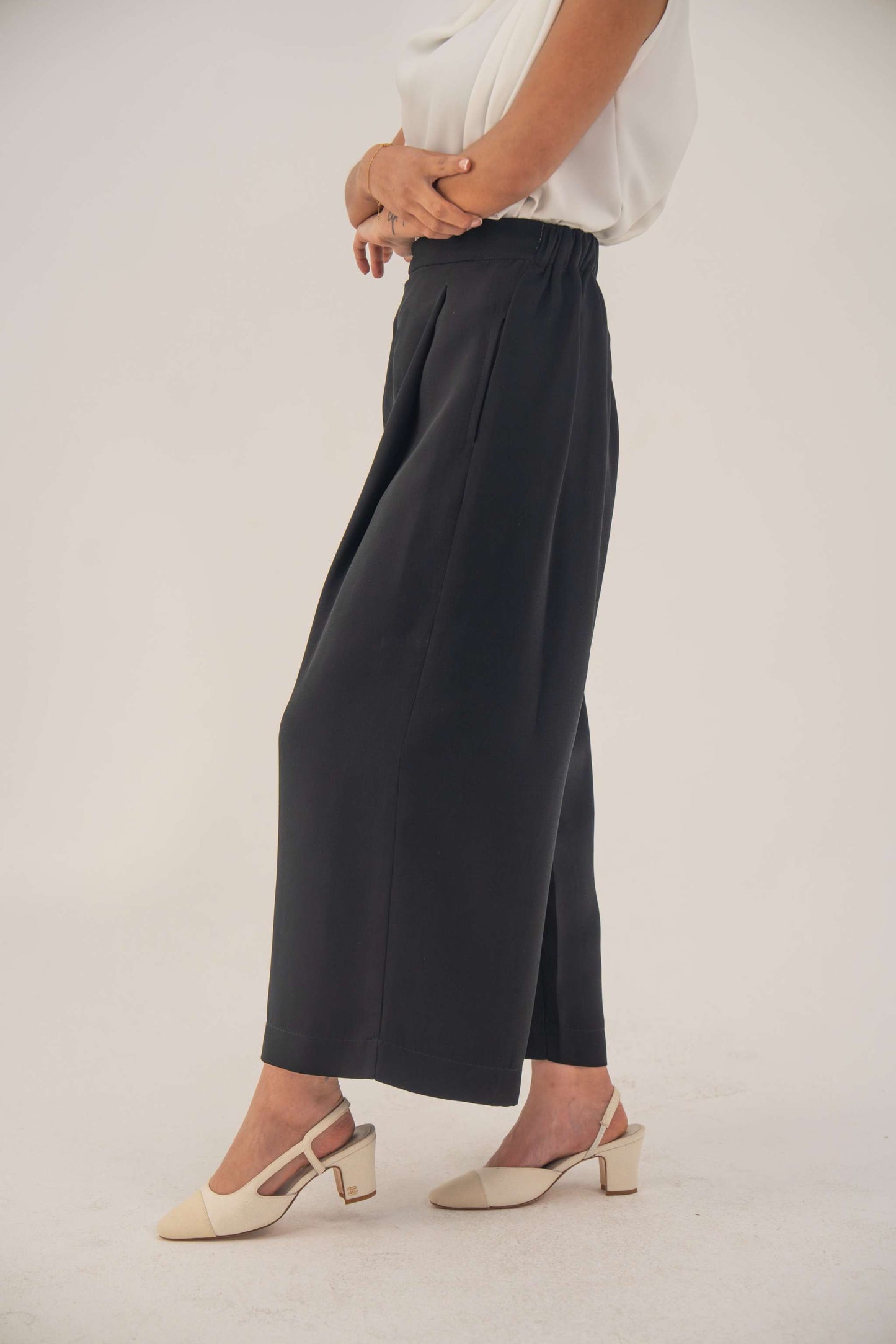 Black Crepe Pants