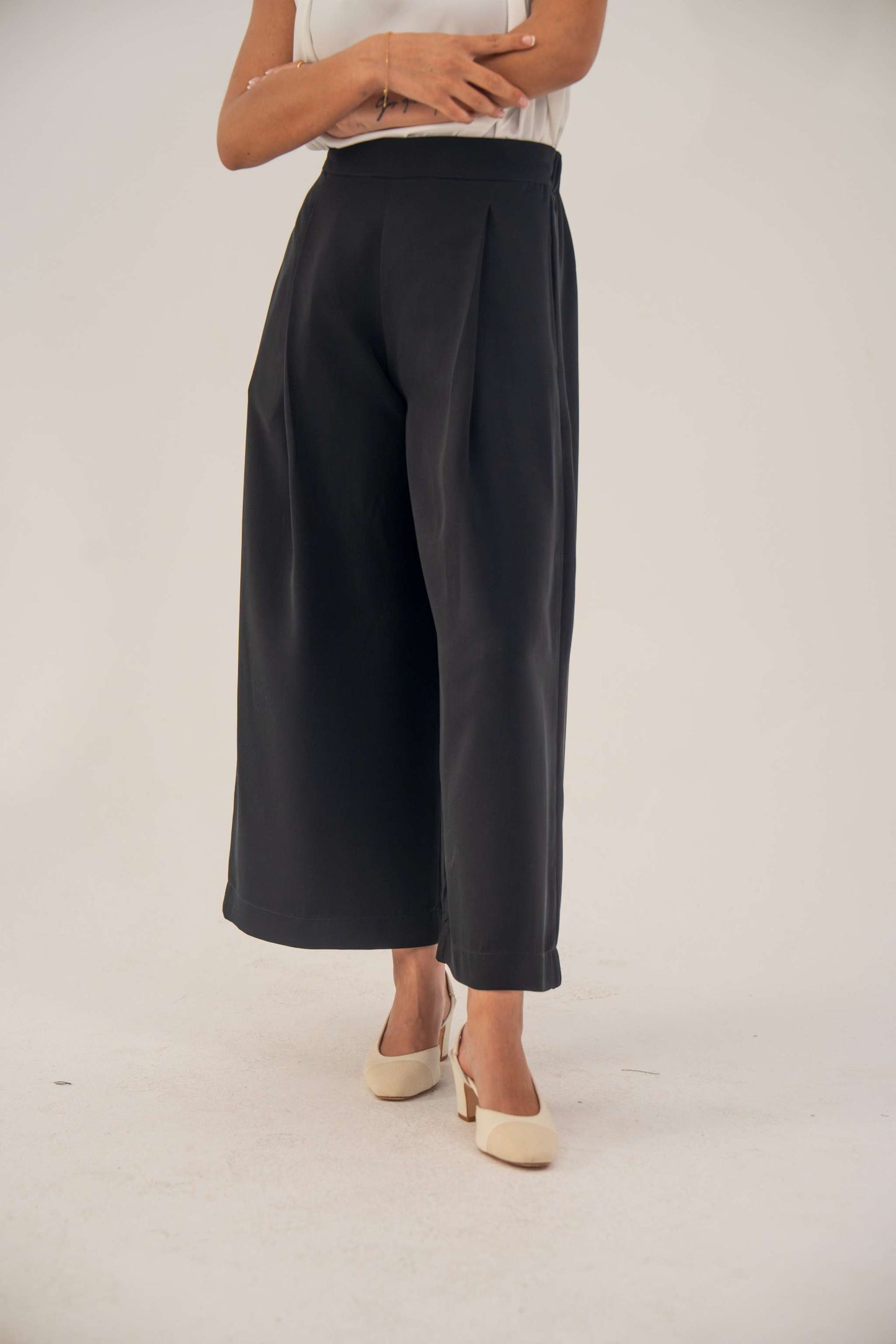 Black Crepe Pants