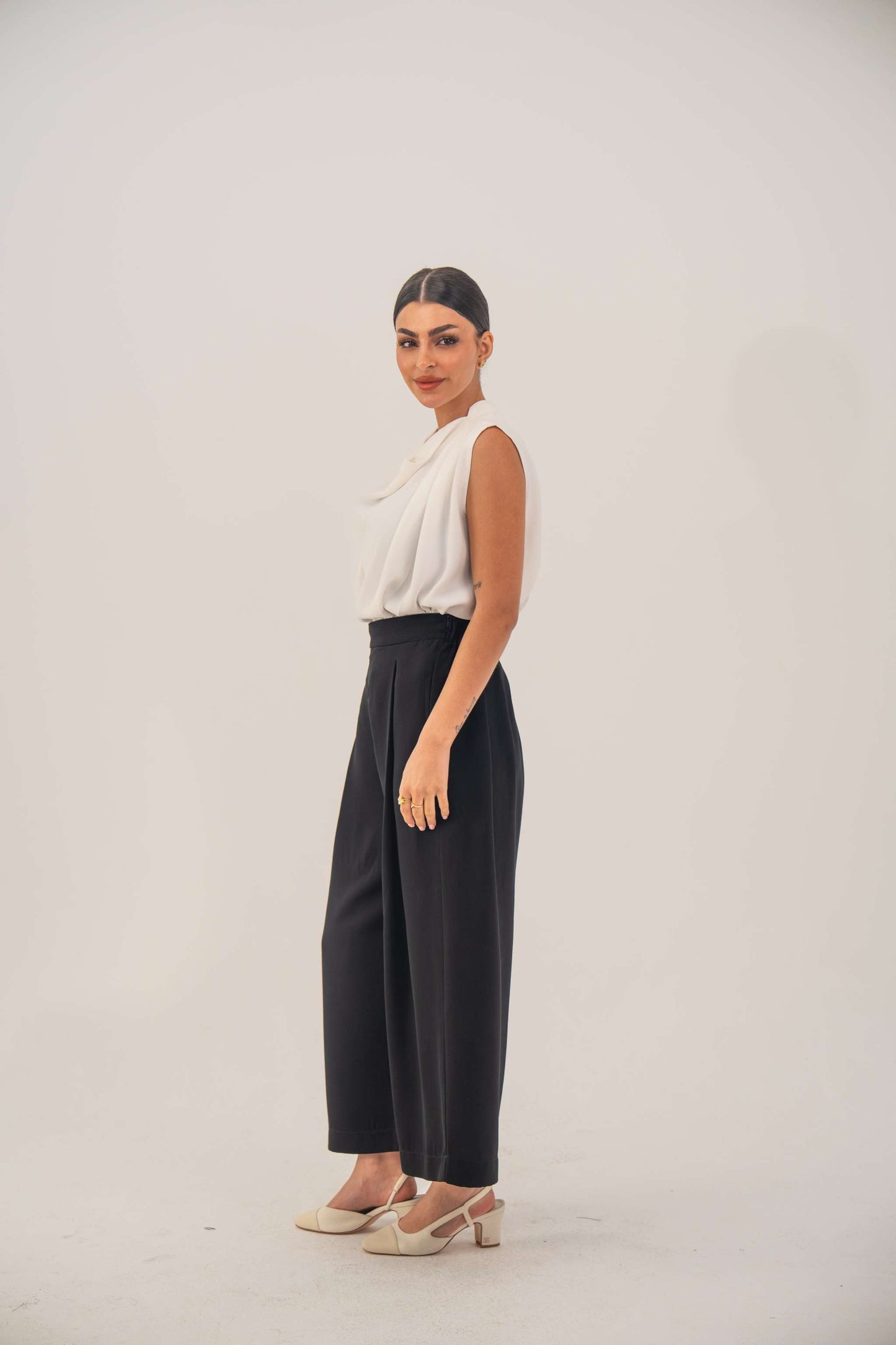 Black Crepe Pants