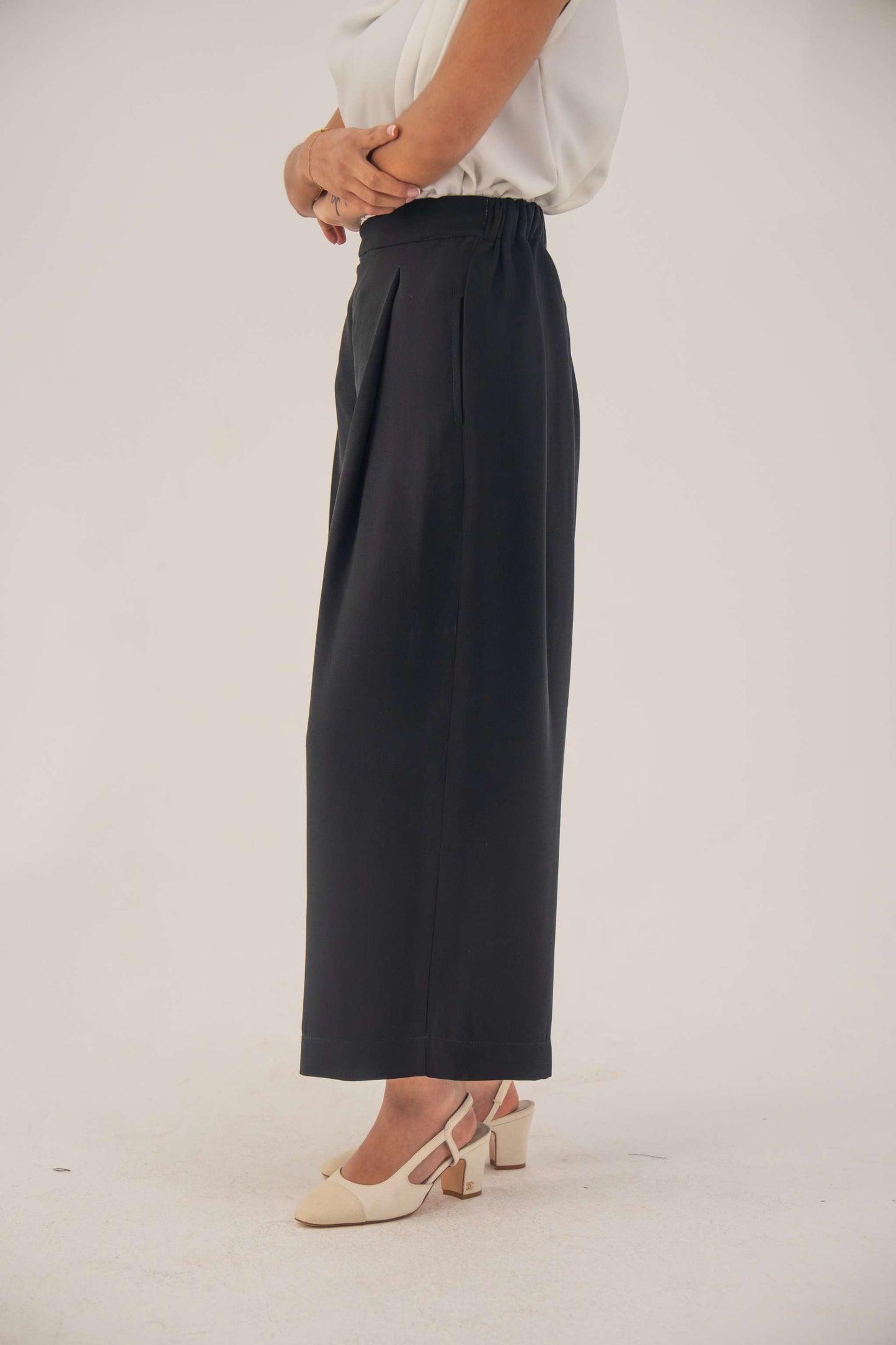 Black Crepe Pants
