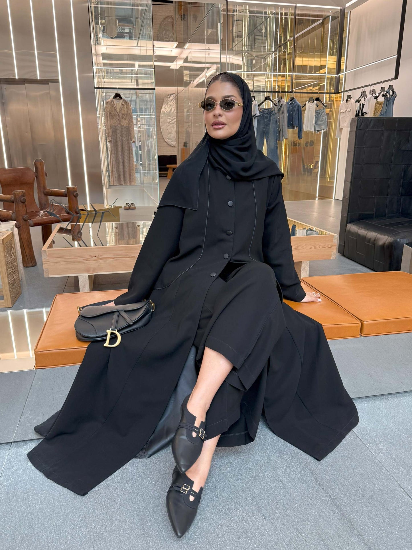 Crepe with silk lining