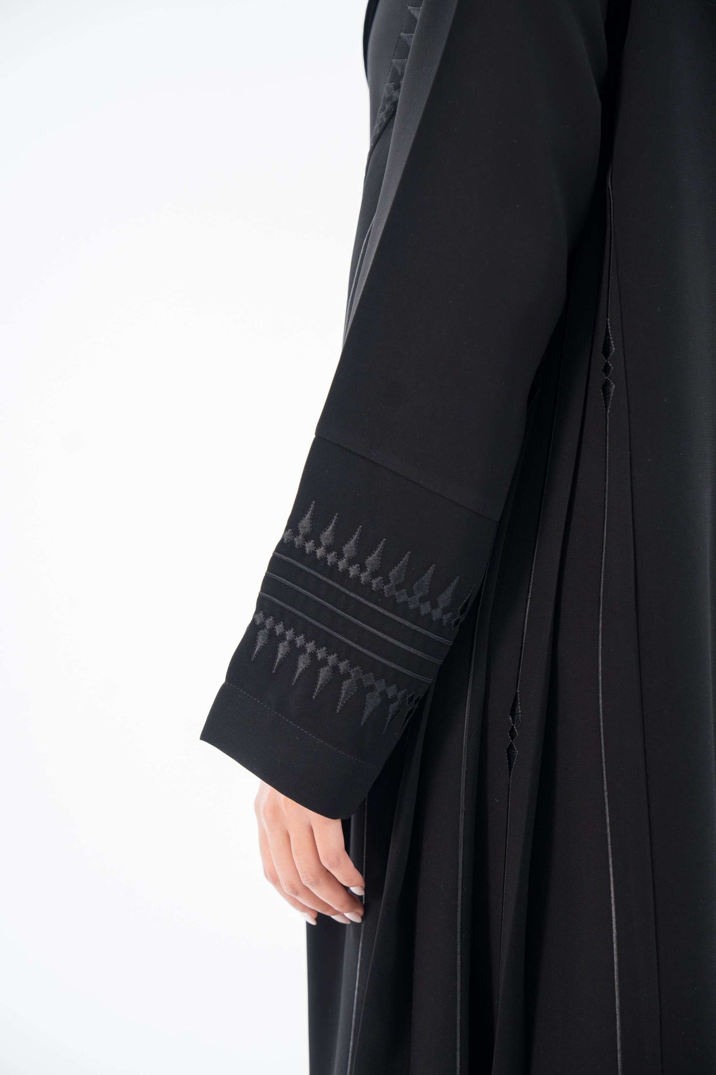 Ebony Blazer Crepe Abaya