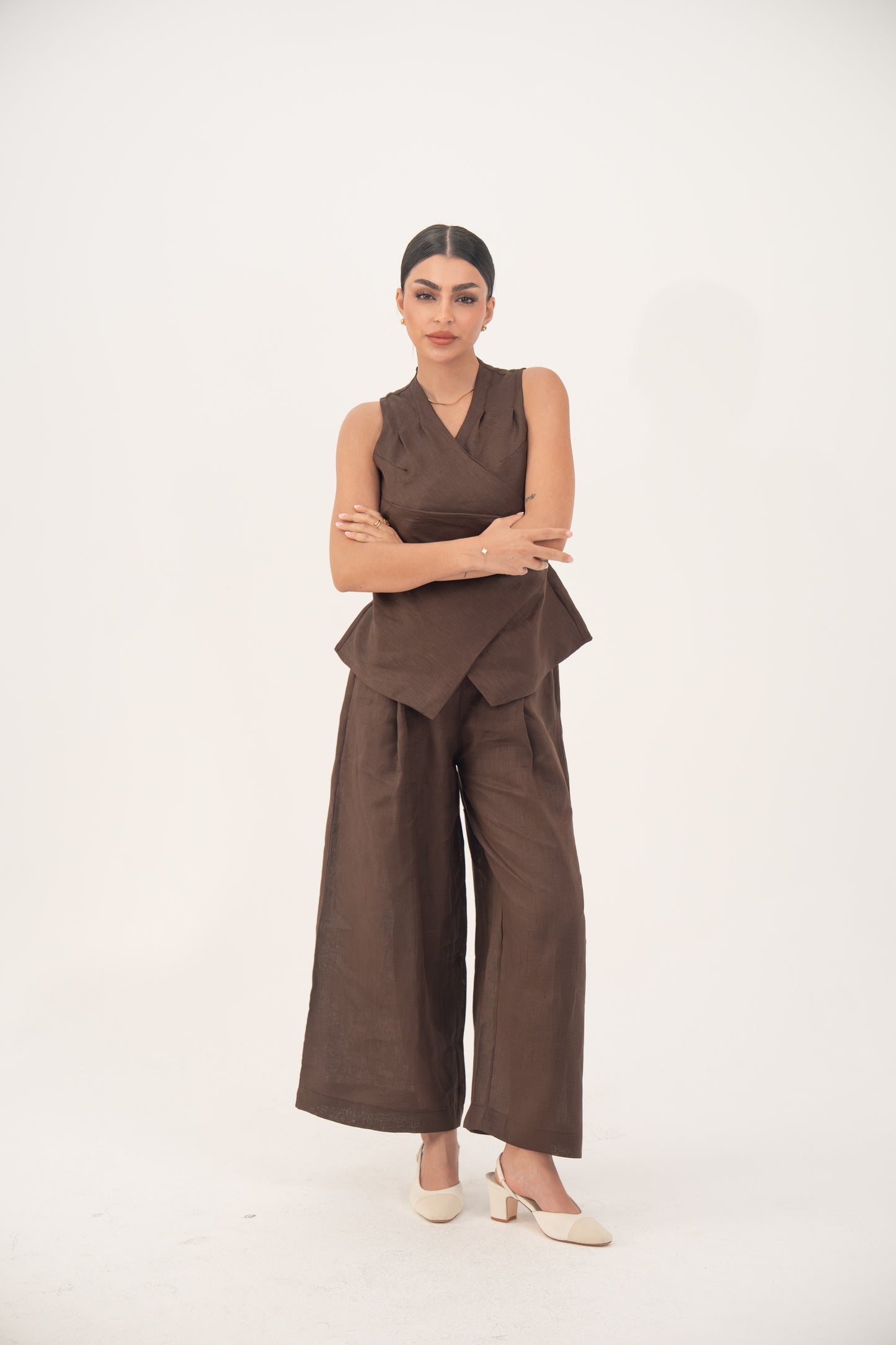 Brown blouse