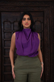 Deep Violet Linen