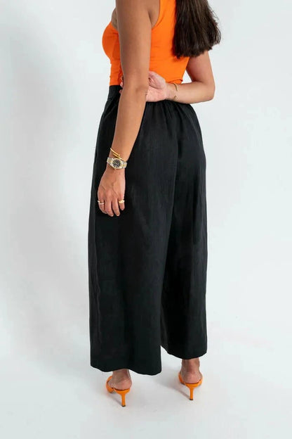 Pants Linen Black