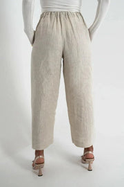 Pants Linen Beige