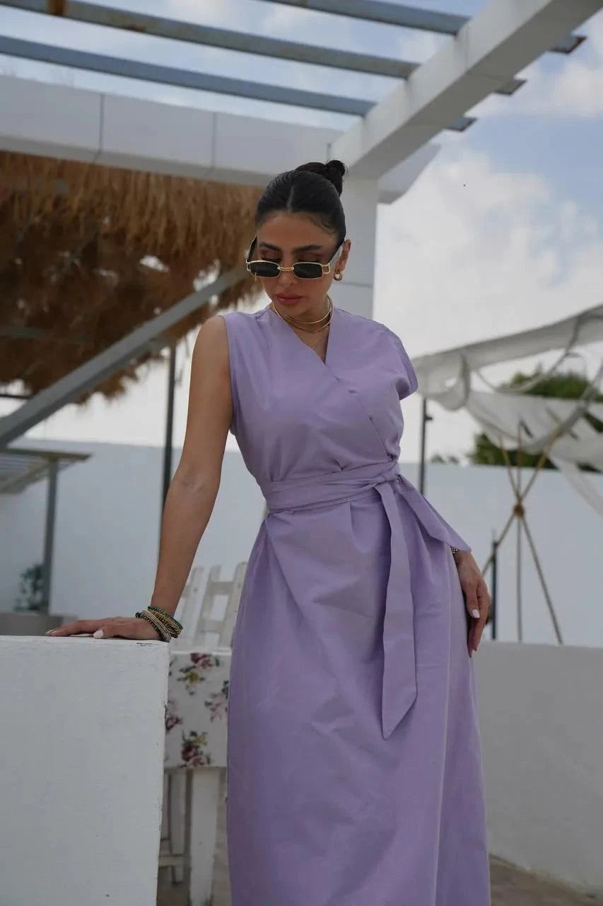 Orchid Linen Dress