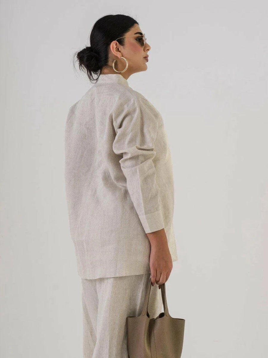 Linen Beige Blouse