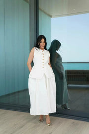 Skirt Linen Off White