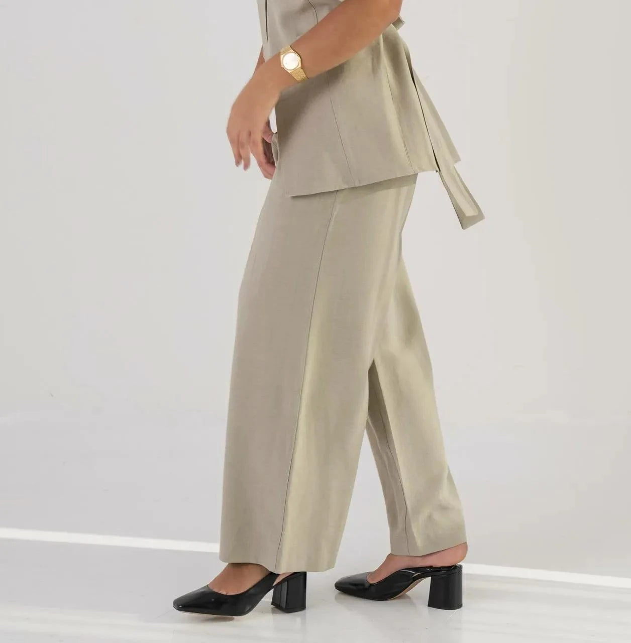 Linen Beige Pants