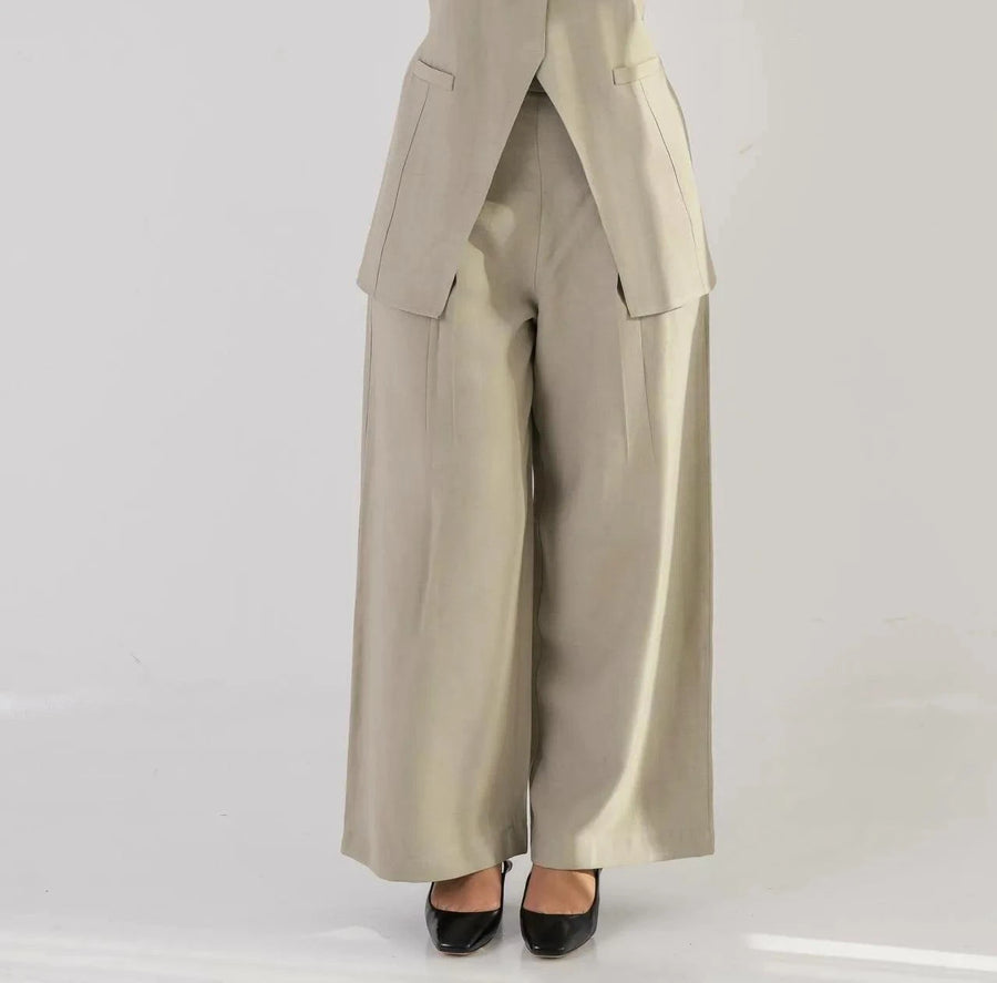 Linen Beige Pants