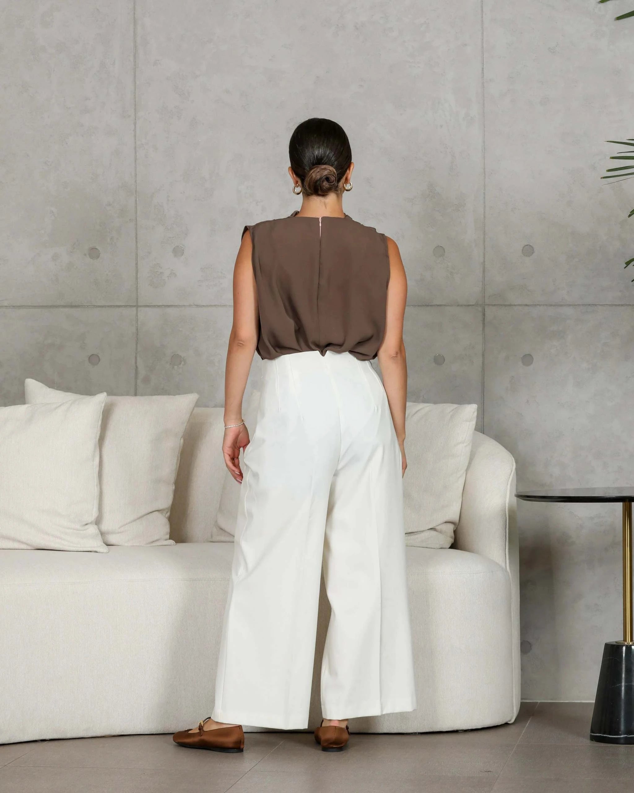 Blouse Crepe Internet Brown