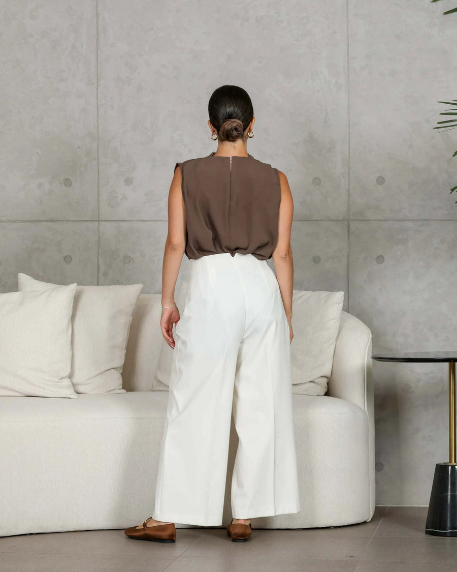 Blouse Crepe Internet Brown