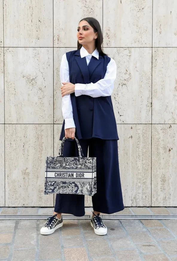 Navy Vest And Pants