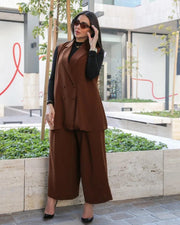 Camel Vest And Pants