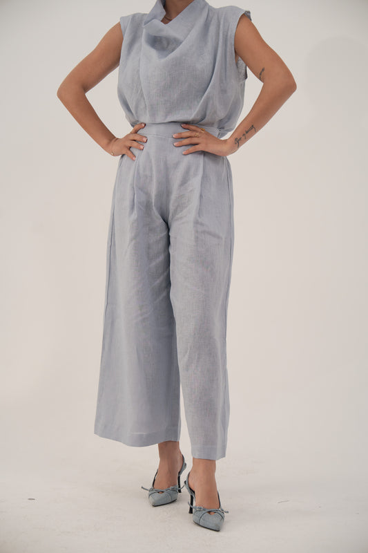 Linin Pant Light Blue