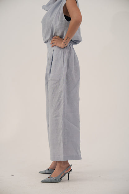 Linin Pant Light Blue
