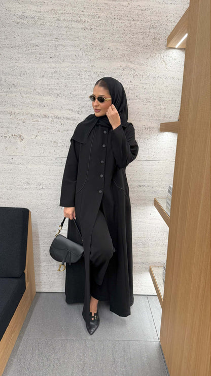 Crepe with silk lining