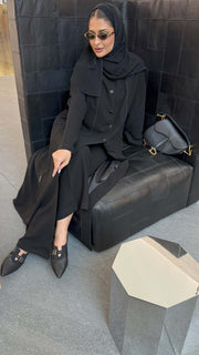Crepe with silk lining