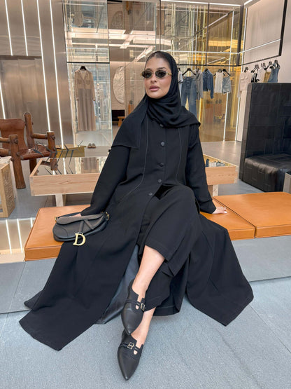 Crepe with silk lining