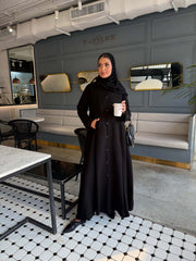 The Elegant Button-Down Crepe Abaya