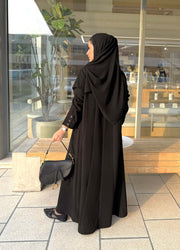 The Elegant Button-Down Crepe Abaya