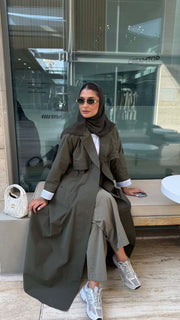 The Sophisticated Khaki Wide-Leg Pants