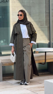 The Sophisticated Khaki Wide-Leg Pants