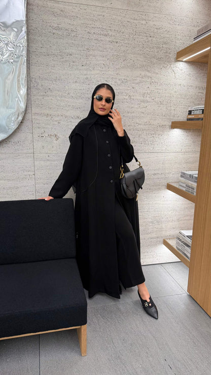 Crepe Abaya with Luxurious Silk Lining