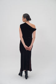 Velvet One-Shoulder