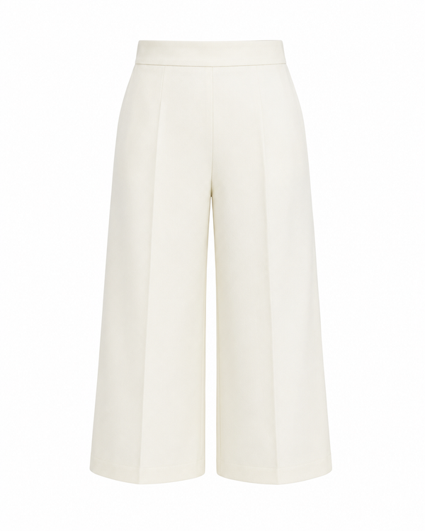 White Crepe Pants