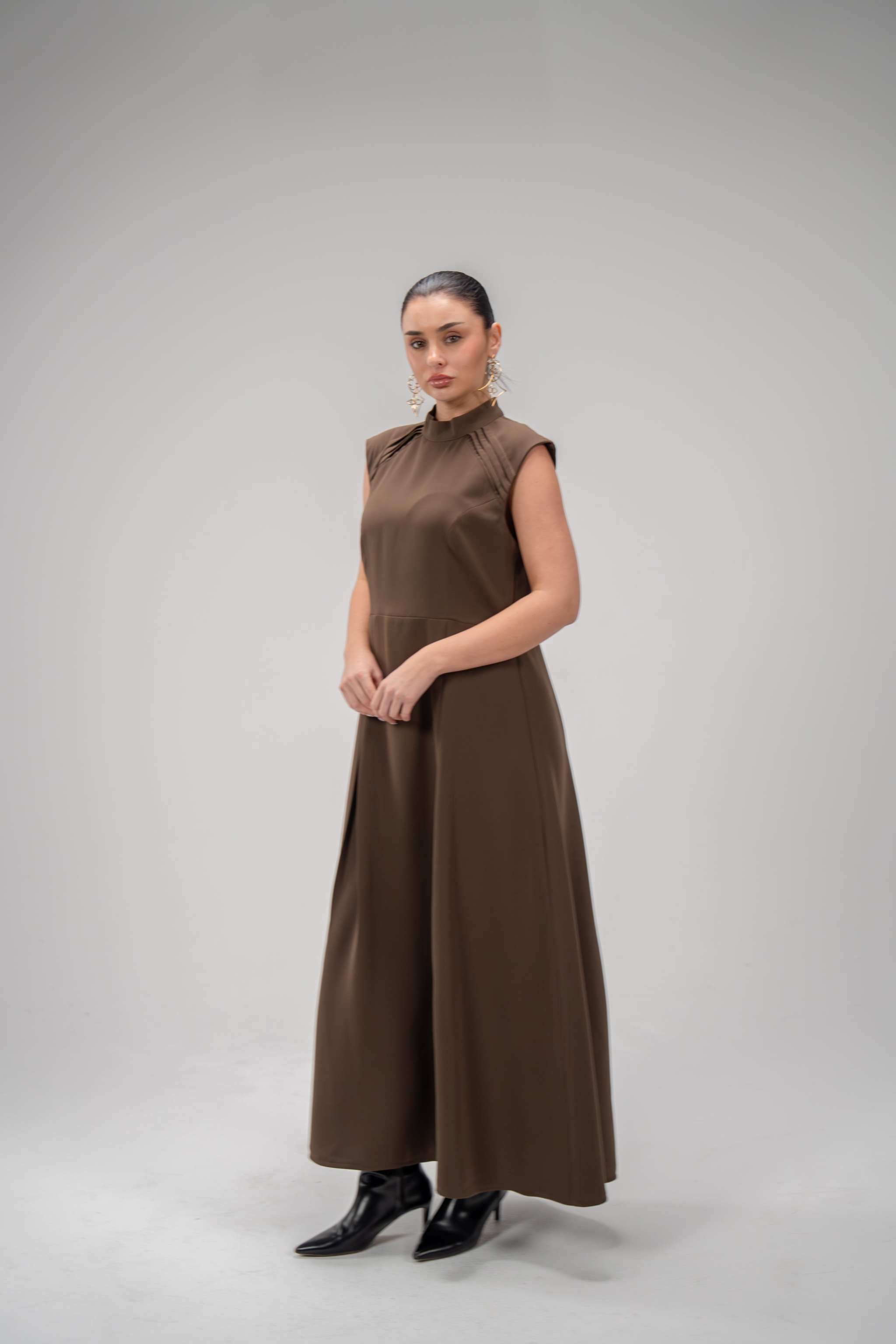 Elegant Brown Dress