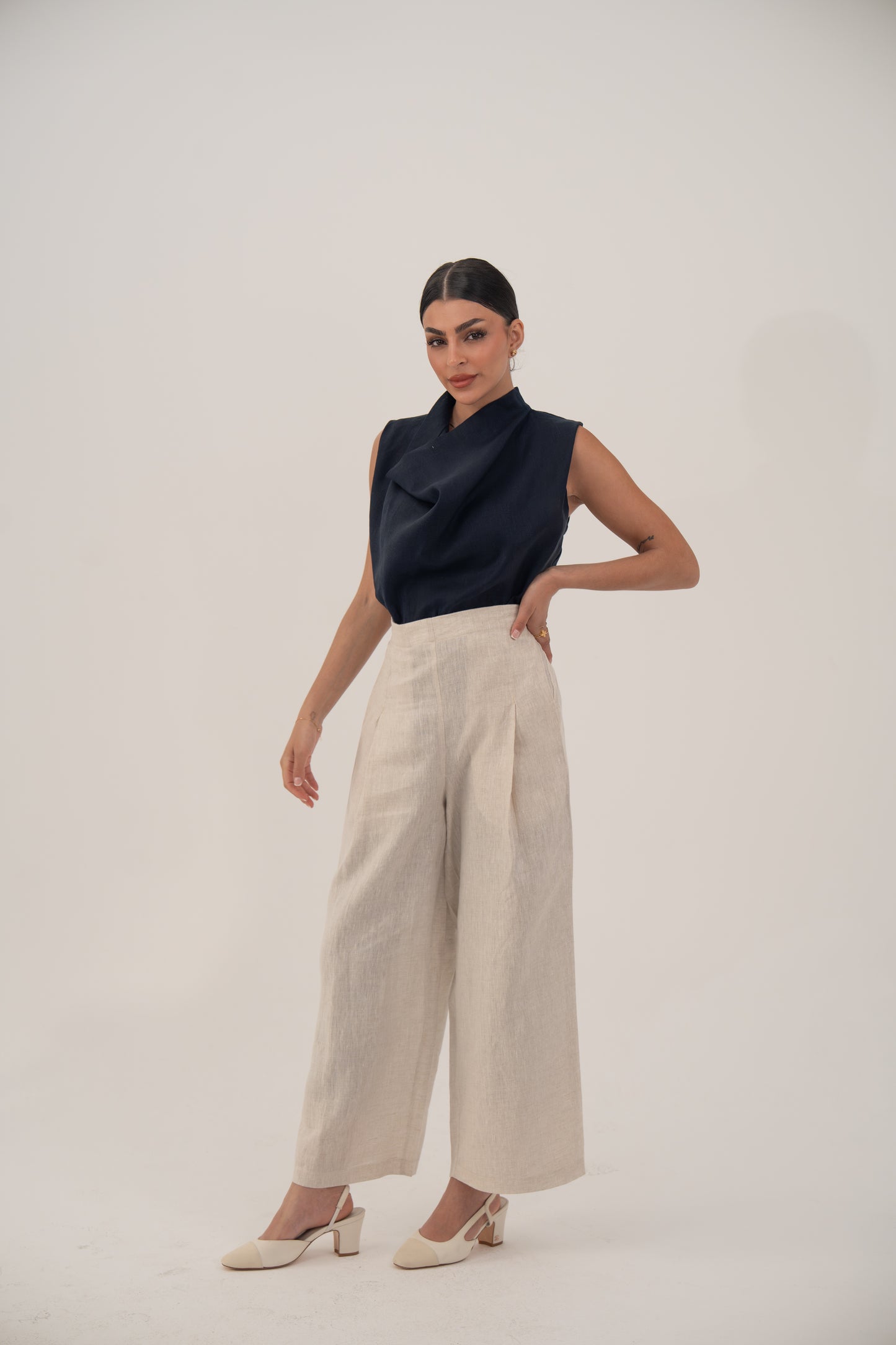 Navy Blue Blouse