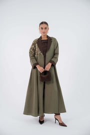 عباية كتان إيمرالد بلوم