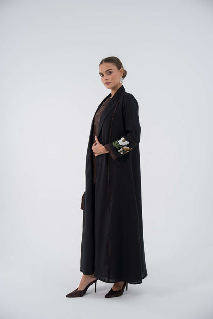 Embroidered Oasis Blazer Abaya
