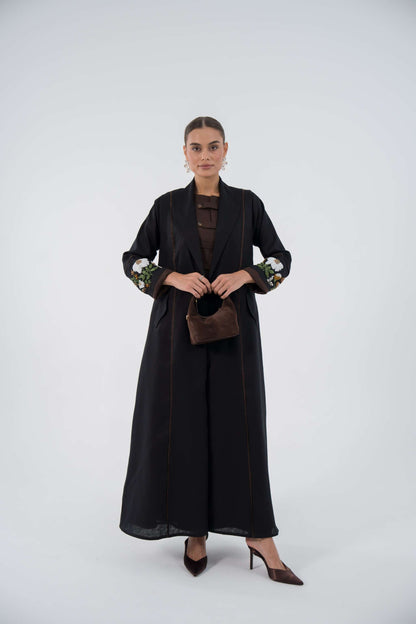 Embroidered Oasis Blazer Abaya