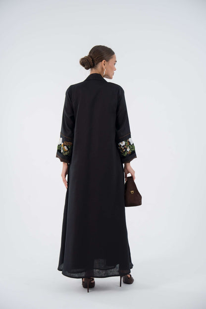 Embroidered Oasis Blazer Abaya