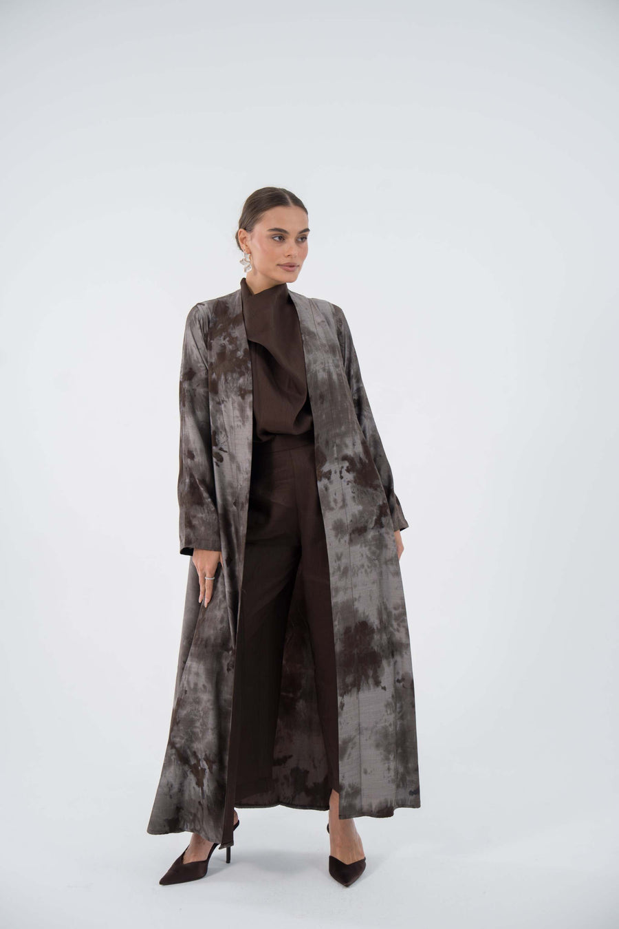 Jacquard Wave Abaya