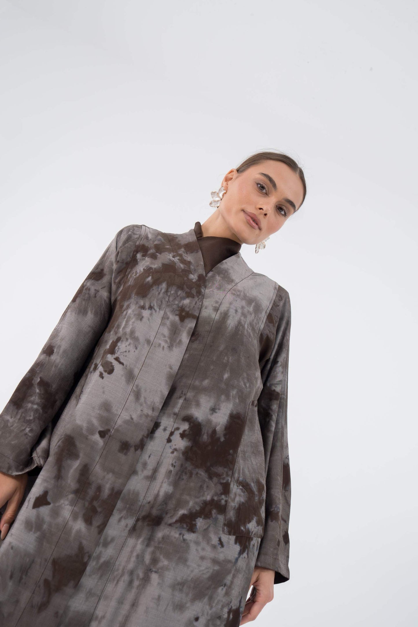 Jacquard Wave Abaya