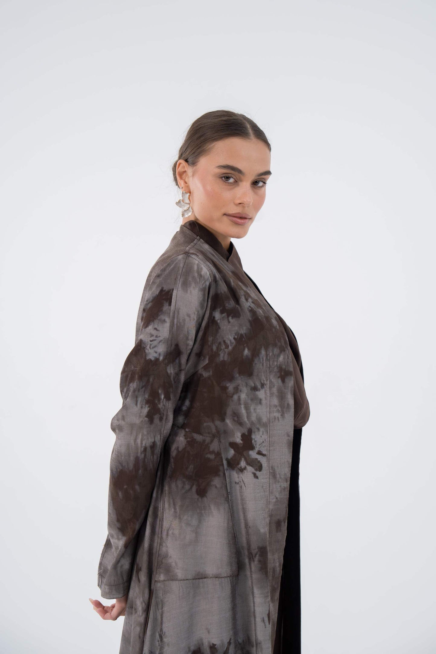 Jacquard Wave Abaya