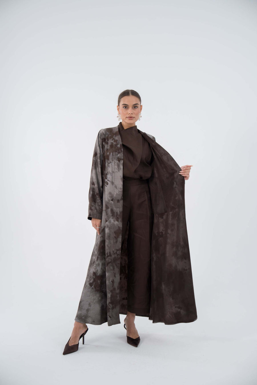 Jacquard Wave Abaya