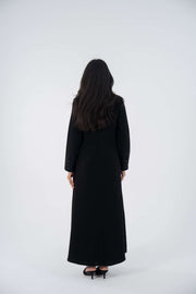 Midnight Blazer Crepe Abaya