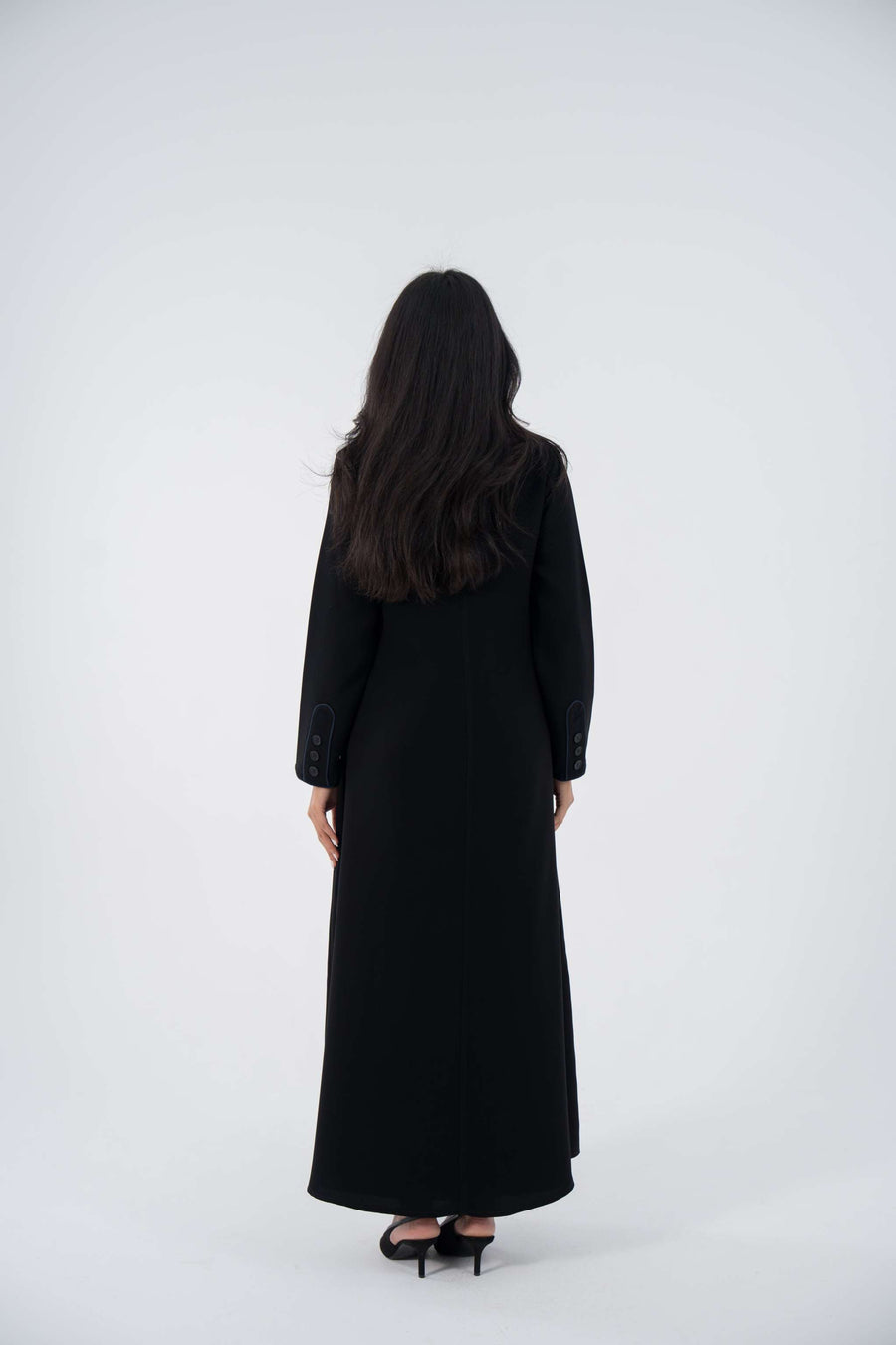 Midnight Blazer Crepe Abaya