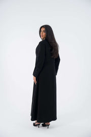 Midnight Blazer Crepe Abaya