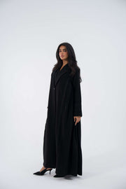 Coal Blazer Crepe Abaya