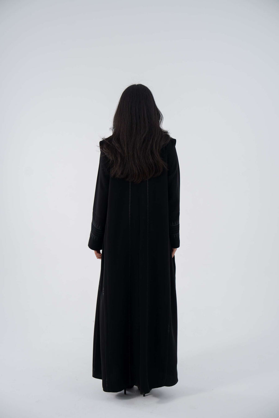Coal Blazer Crepe Abaya
