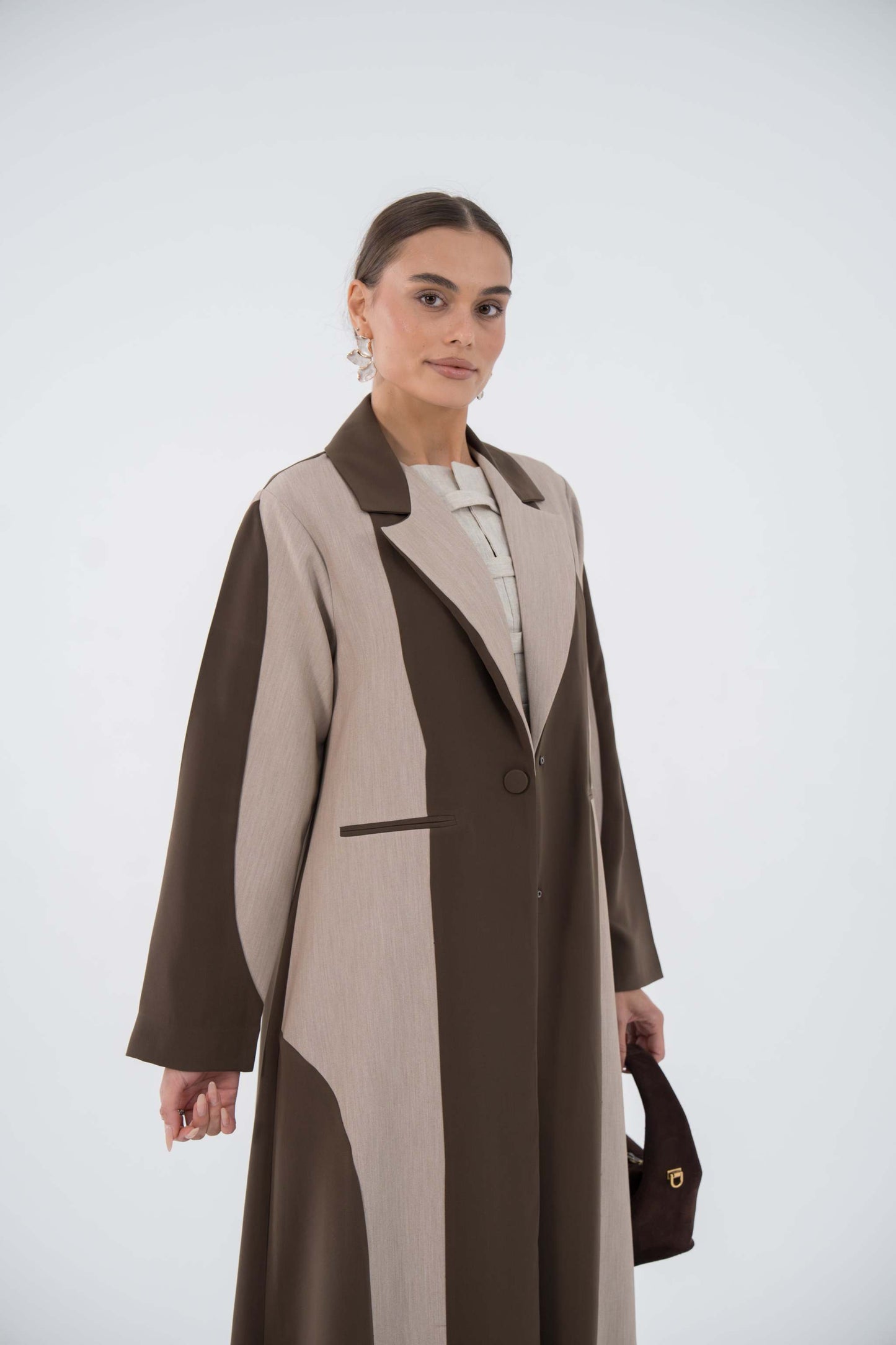 Shade Blazer Crepe Abaya