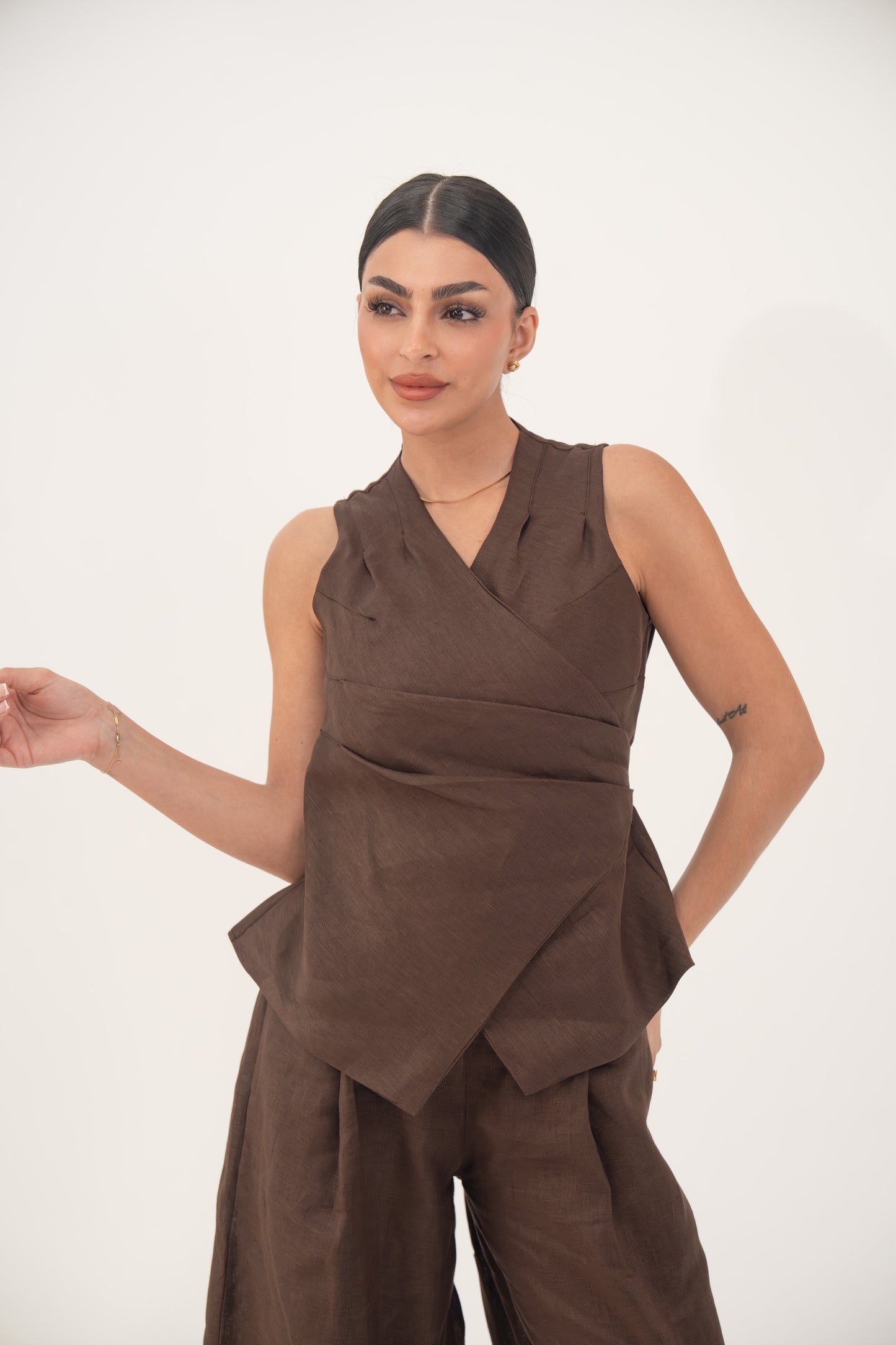 Brown blouse